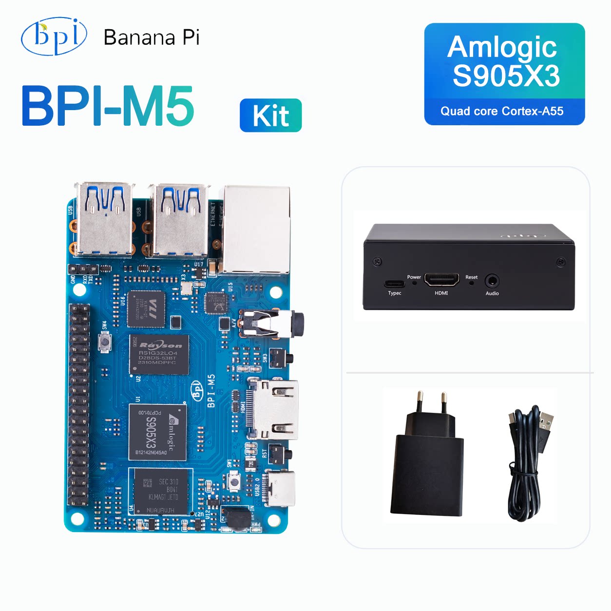Banana Pi Bpi-M5 - Banana Pi BPI-M5 Geliştirme Kartı Demir