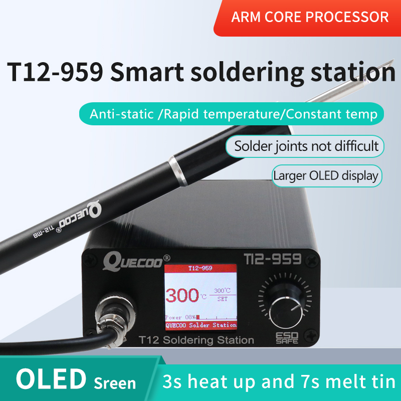 Soldering Station T12 Oled - T12-959 V5.1 Lehimleme İstasyonu Elektronik Lehimleme