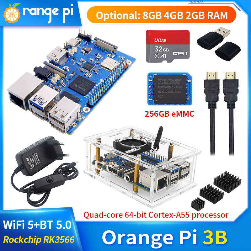 Khadas Vim4 8Gb - Turuncu Pi 3B 8GB 4GB 2GB