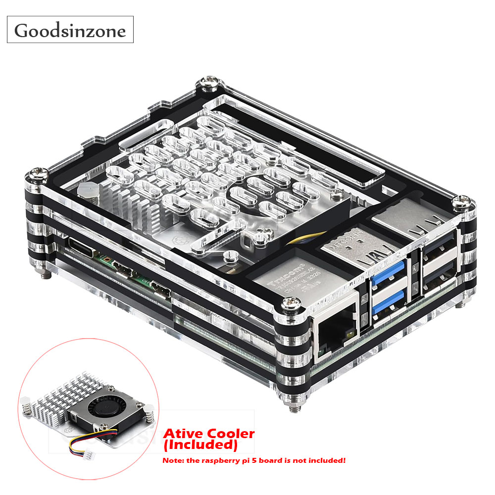 Raspberry Pi 5 8Gb Kit - Ahududu Pi 5 için aktif soğutucu