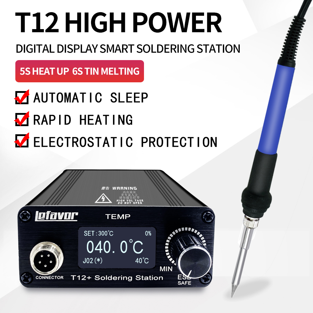 Soldering Station T12 Oled - T12 + Lehimleme İstasyonu havya 1.3