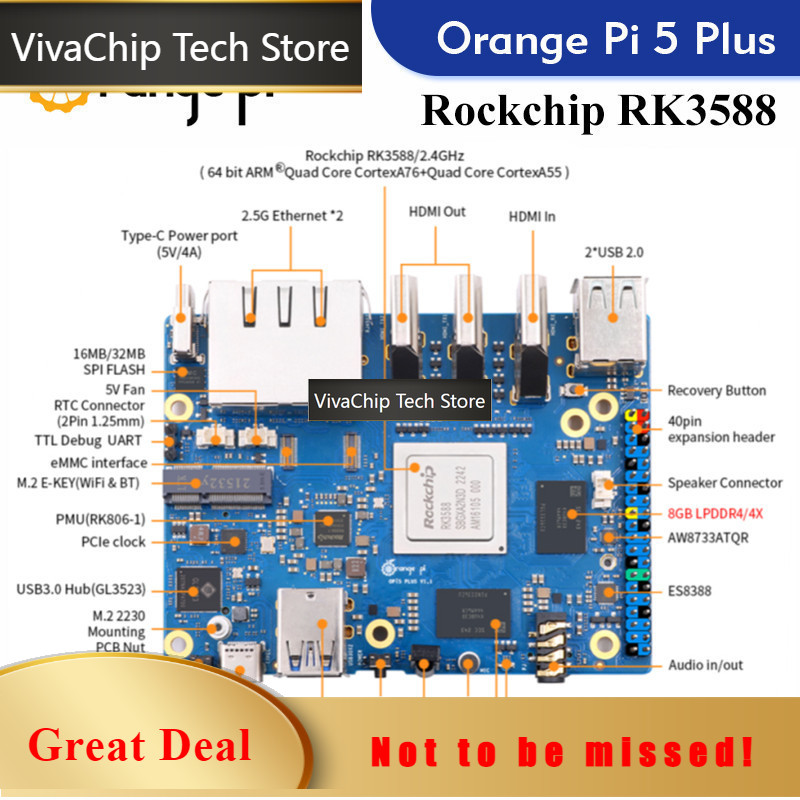 VivaChip TechOrange Pi 5 Plus  - Orange Pi 5 Plus 16Gb incelemesi ve fiyatı