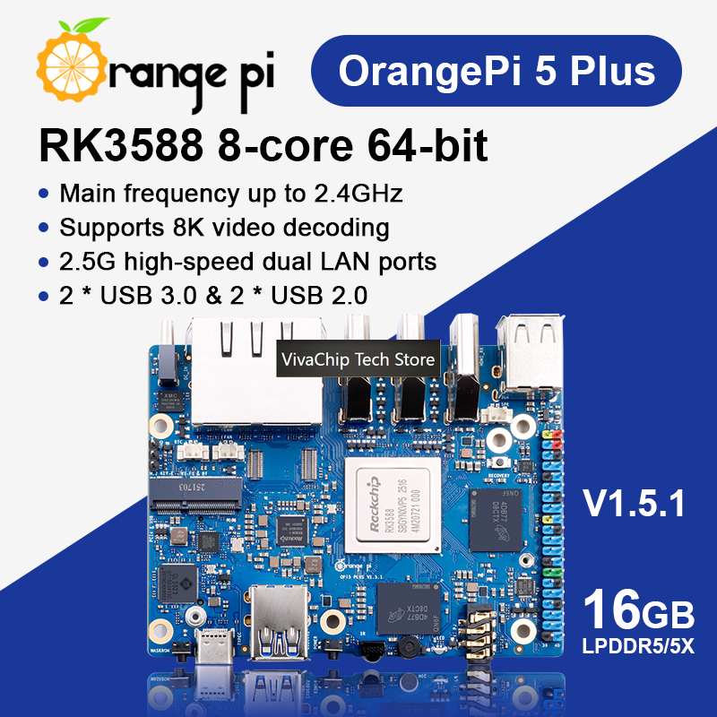 VivaChip TechOrange Pi 5 Plus  - Orange Pi 5 Plus 16Gb incelemesi ve fiyatı