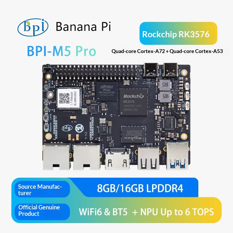 Banana Pi BPI-M5 Pro Rockchip  - Banana Pi Bpi-M5 incelemesi ve fiyatı